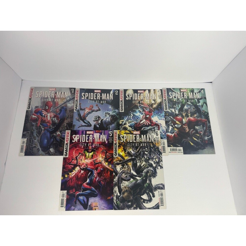 Marvel's Spider-Man City at War #1-6 Complete Set 2019 Gamerverse PS4 Crain Lot